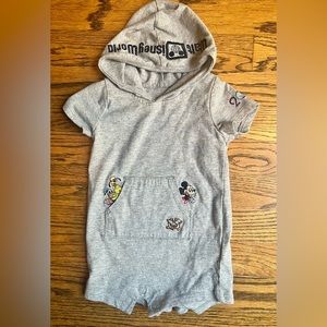 Walt Disney World Hooded Romper Shorts and Short Sleeve Baby 6 Month